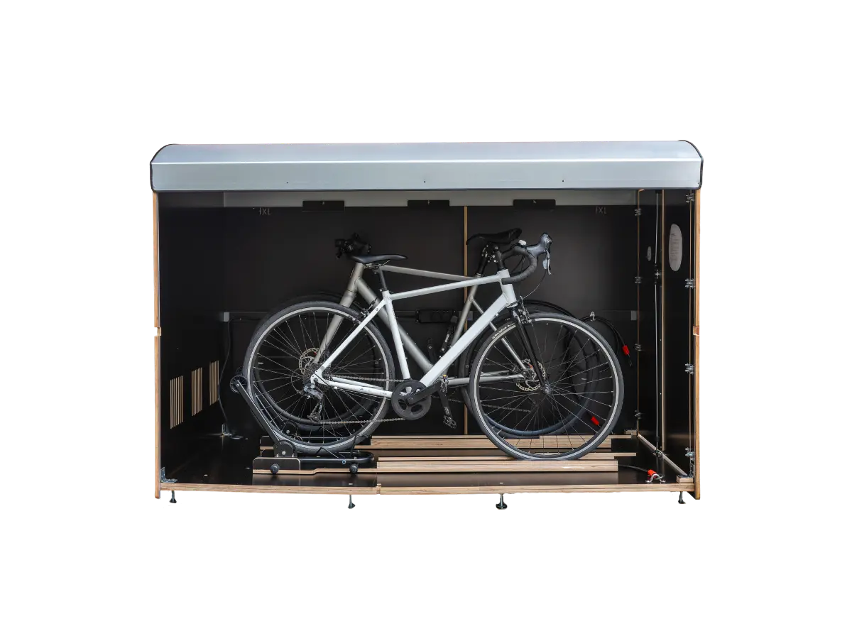 fahrradgarage kinderfahrrad farabo x2: Fahrradbox & für zwei (E-)Fahrräder Editions Collectors Akku:300 Wh Ausfallende für H-GSL, TR-Rohloff,