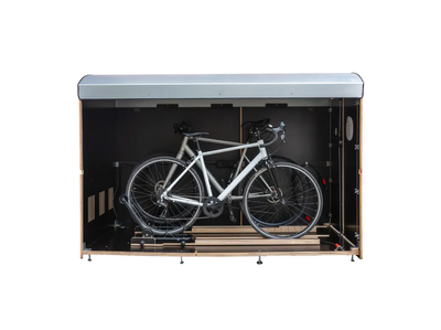 farabo x 2: Fahrradbox & Fahrradgarage für 2 Fahrräder (auch E-Bike)